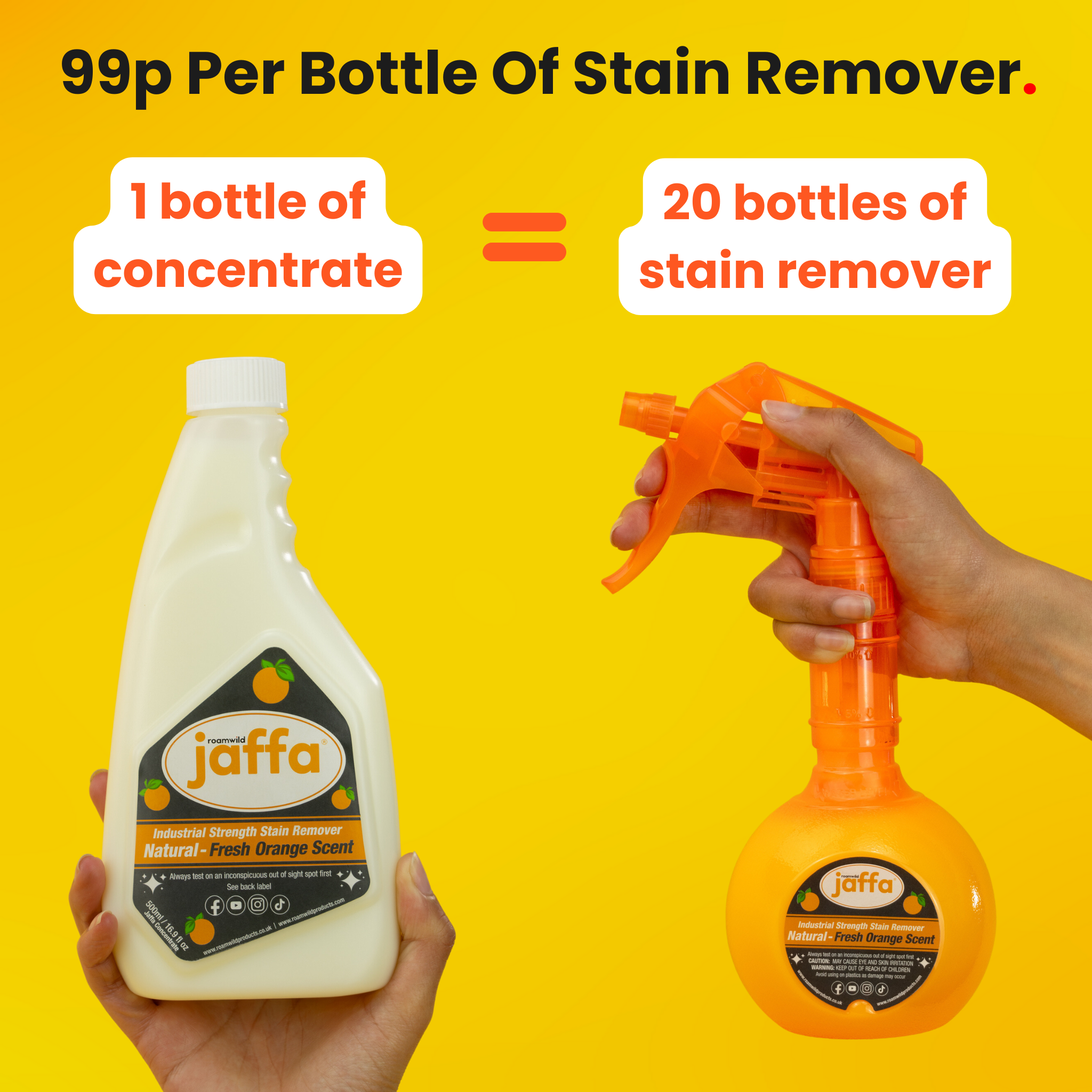 Roamwild Jaffa | Natuurlijke vlekverwijderaar voor thuis
