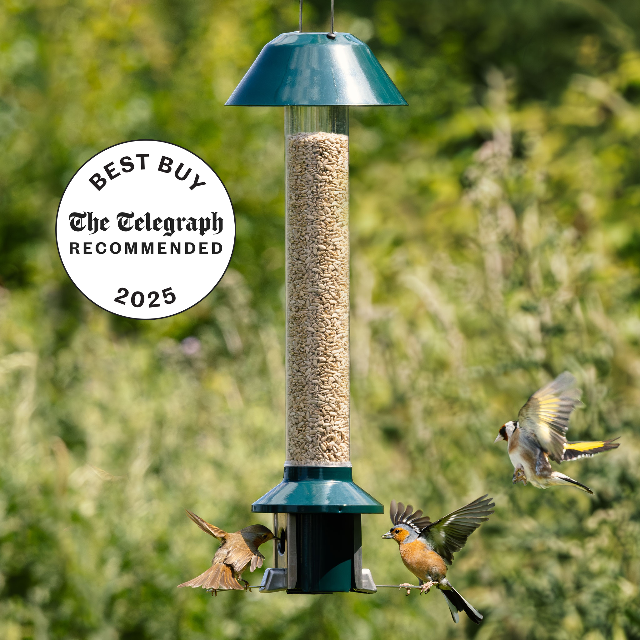 Roamwild PestOff Eekhoornbestendige Voederbak 2.0 Voor Gemengde Zaden/Zonnebloemharten