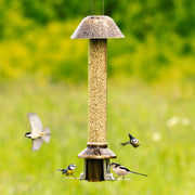 Roamwild PestOff Eichhörnchensicherer Vogelfutterspender 2.0 | Antikgold für gemischte Samen/Sonnenblumenherzen
