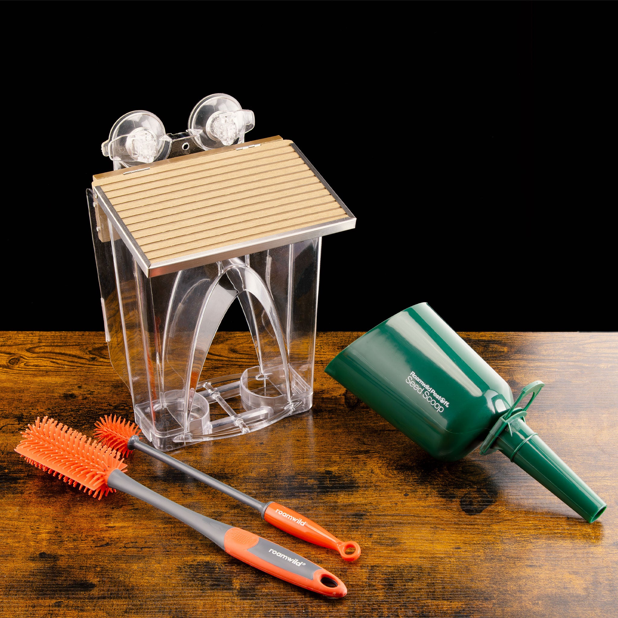 Arch Window Bird Feeder Set