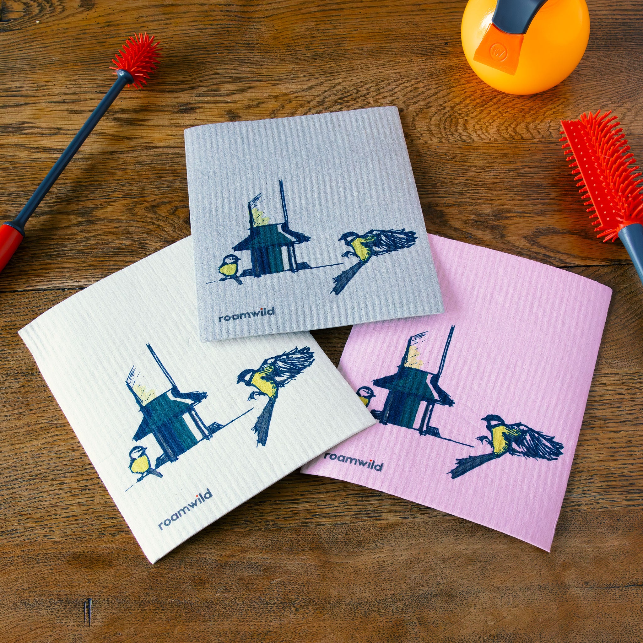 Roamwild Eco Cloth | Never Buy Paper Towels Again | Songbird Edition