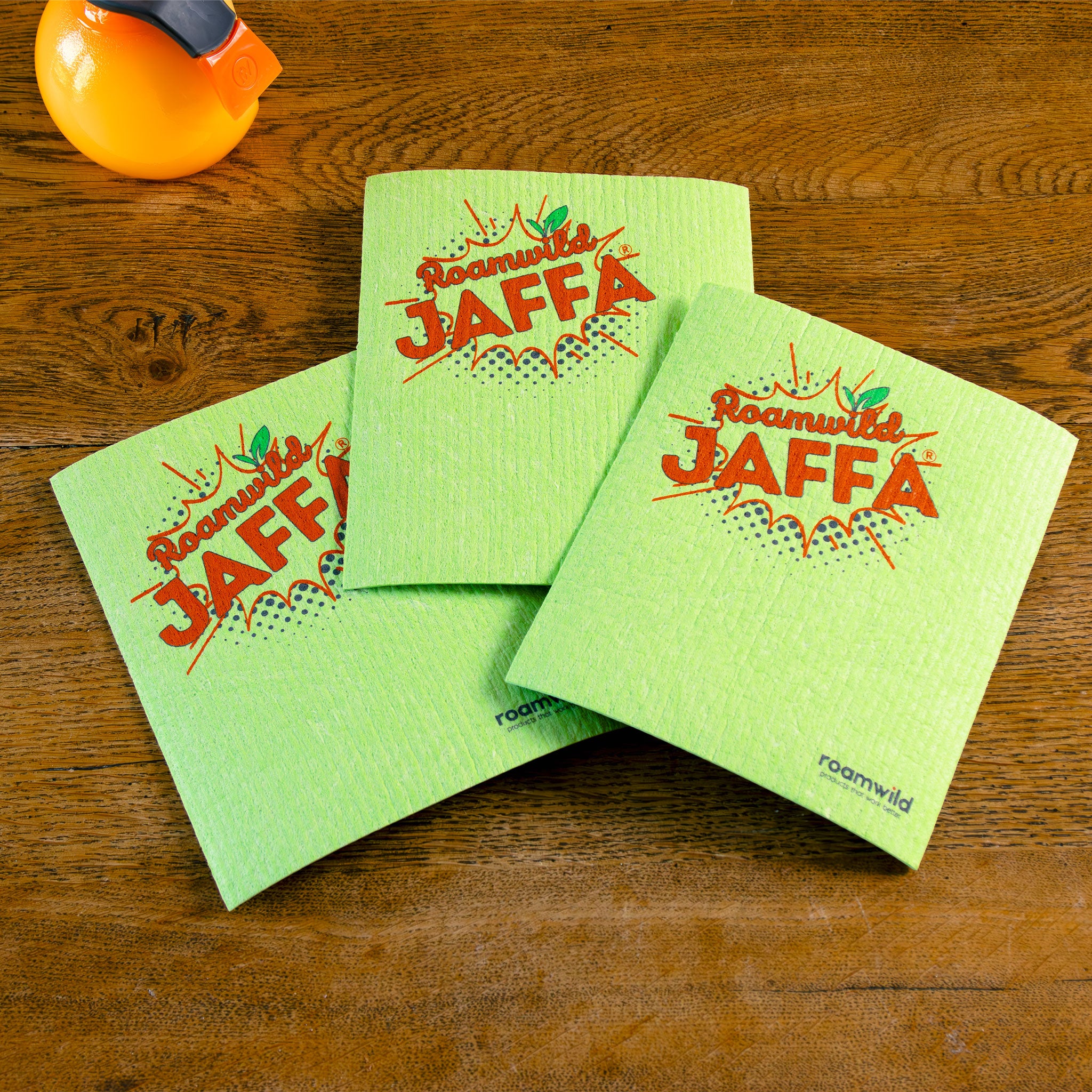 Roamwild Wiederverwendbares Papiertuch | Nie wieder Papiertücher kaufen | Grüner Jaffa-Print 