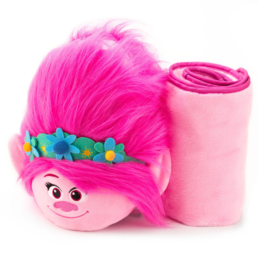 TROLLS Kinder-Reisekissen (Mohnblume)