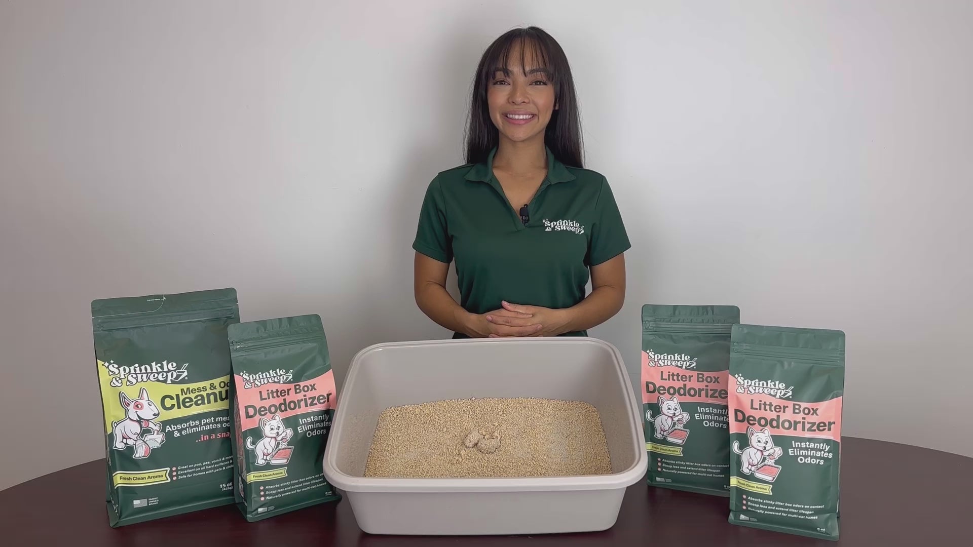 Video laden: Sprinkle &amp; Sweep Kattenbak Deodorant (8oz)