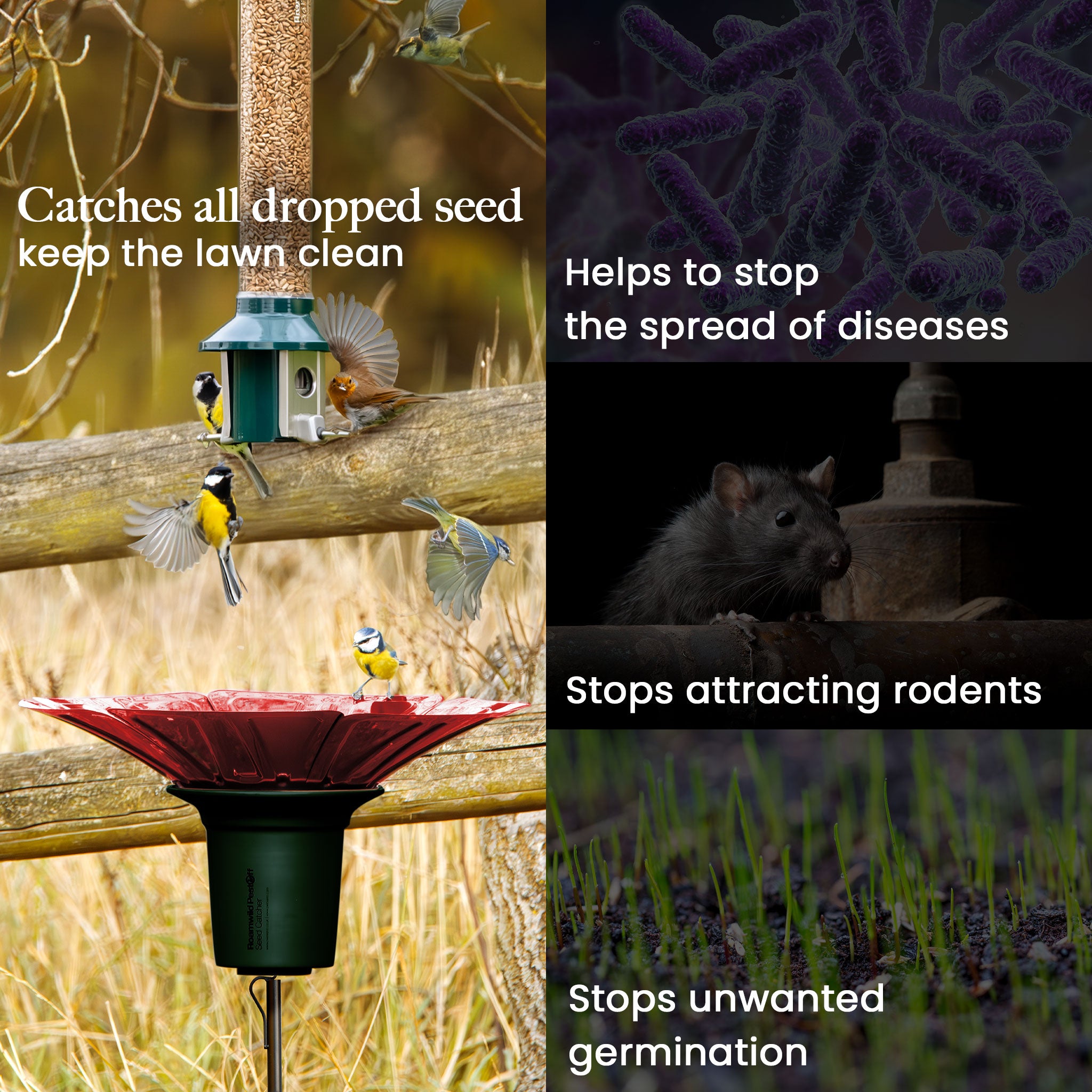 Roamwild PestOff Bird Seed Catcher