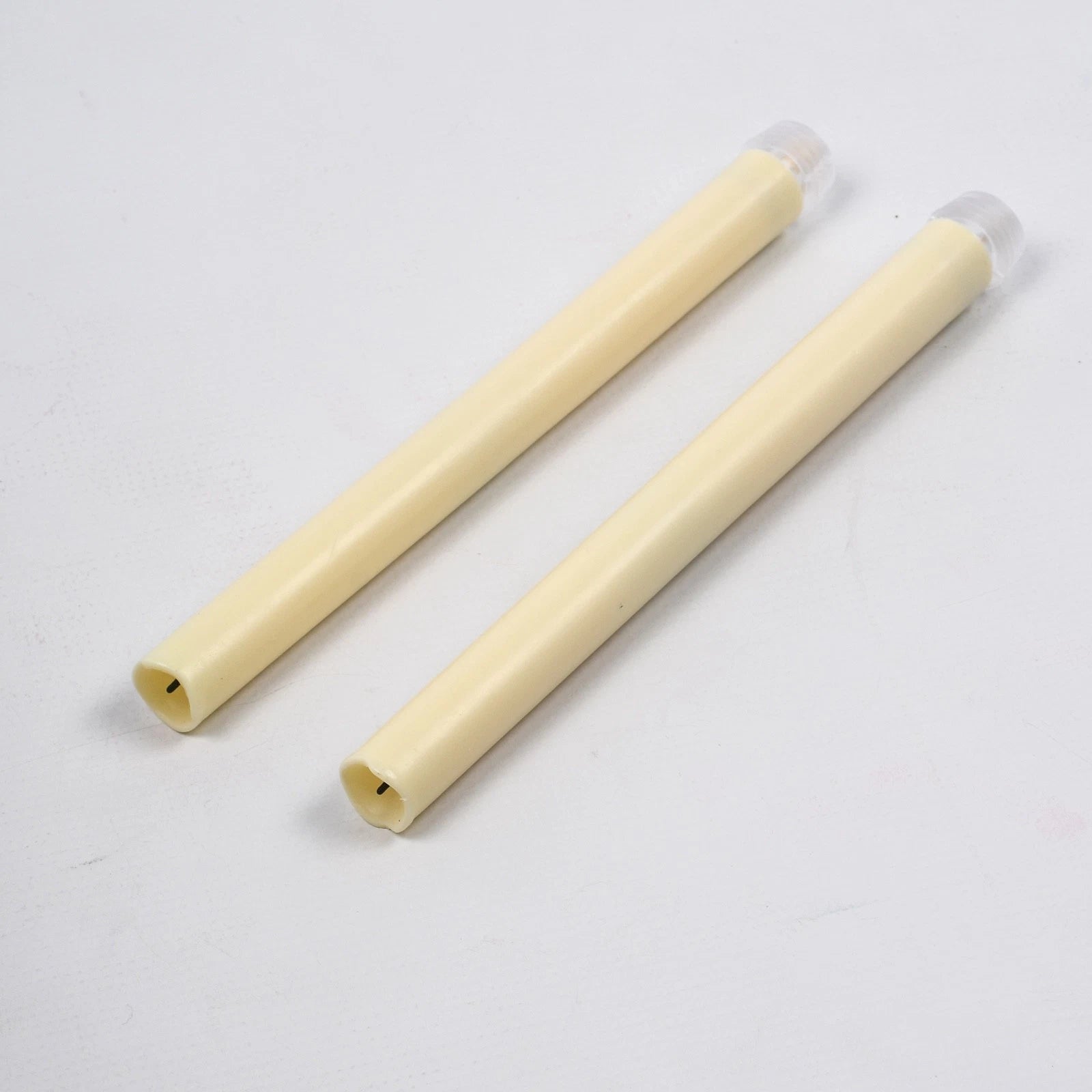 Christmas Taper Candles Battery Operated Flameless Scented With Real Wick and Wax