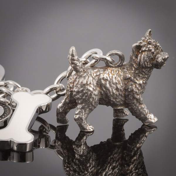 Kleine Rassen – Hochdetaillierter Hunde-Schlüsselanhänger aus Metall 